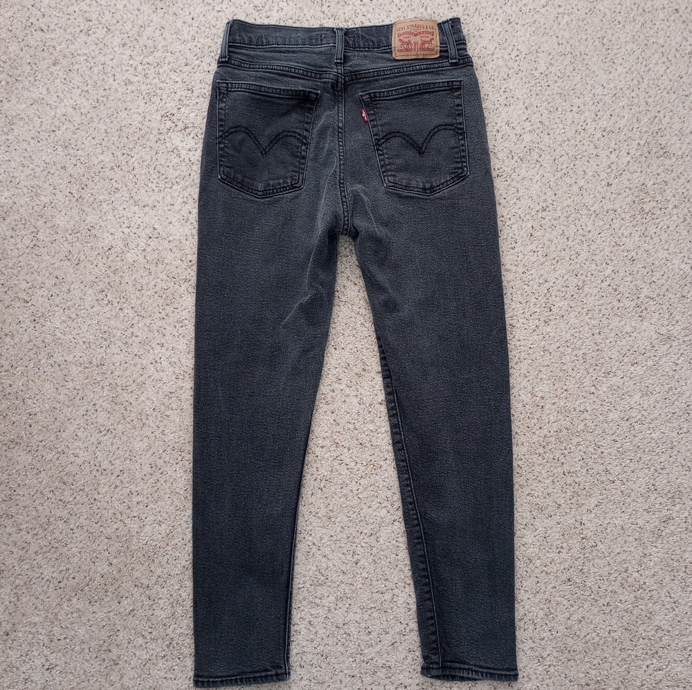 Levi's  Black Button Fly Wedgie Skinny 29
